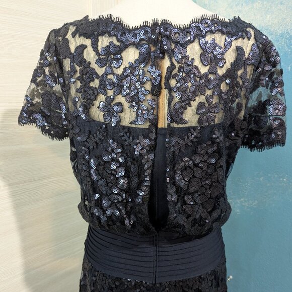 Tadashi Shoji Navy Lace Midi Dress - Picture 9 of 13